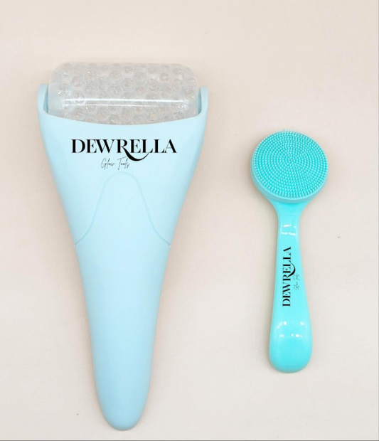 Glow Combo – Ice Roller + Silicone Face Brush